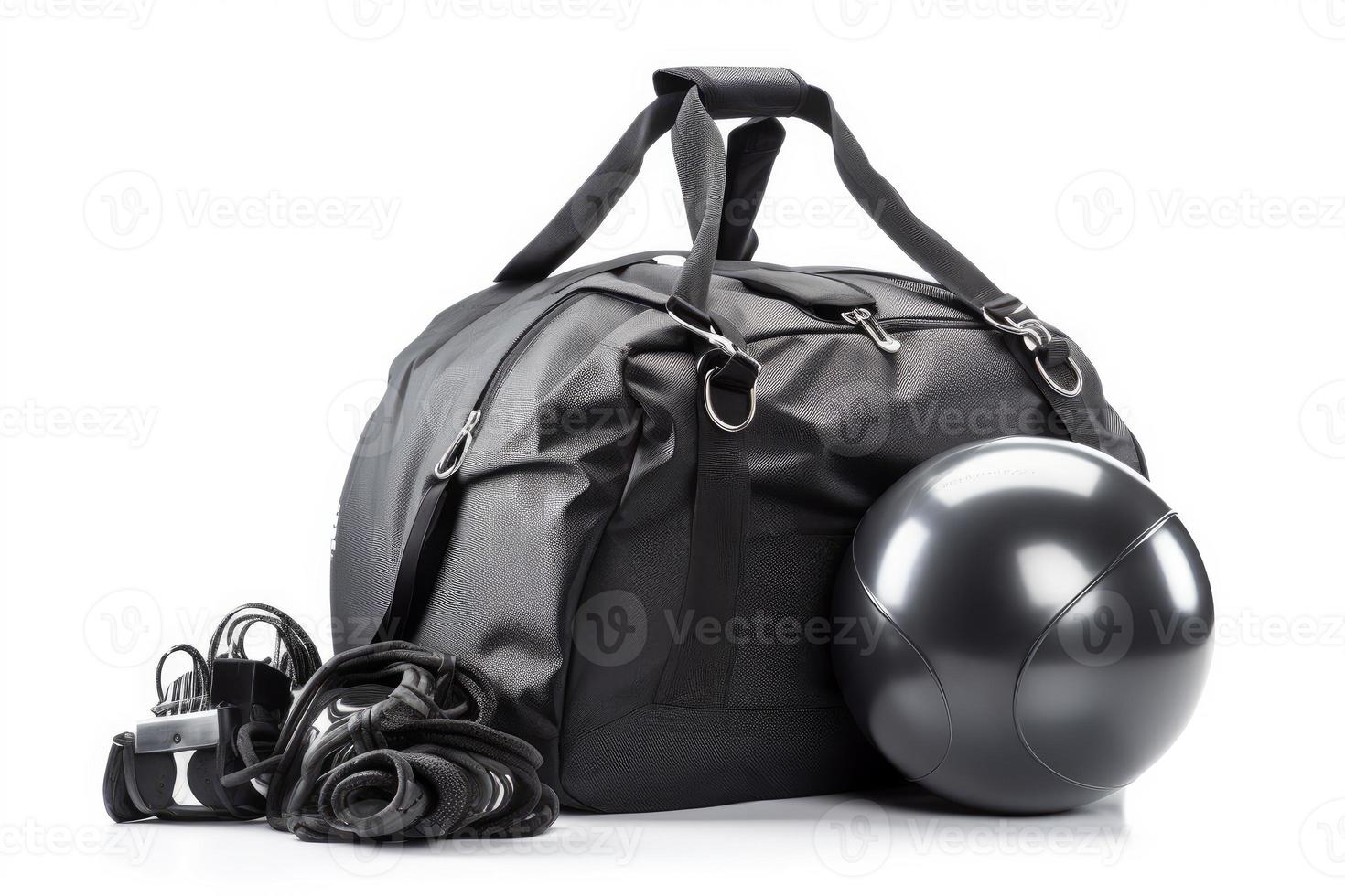 Fitness equipment bag. Generate Ai photo