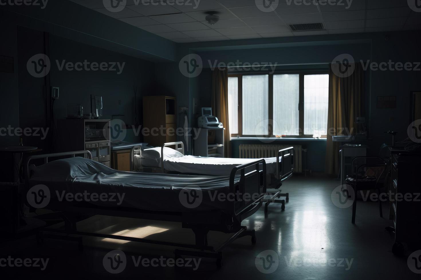 Hospital room. Generate Ai photo