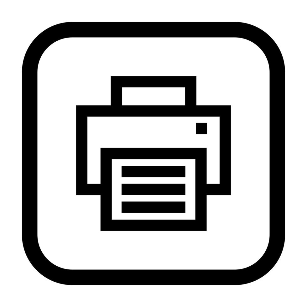 Fax machine icon. vector