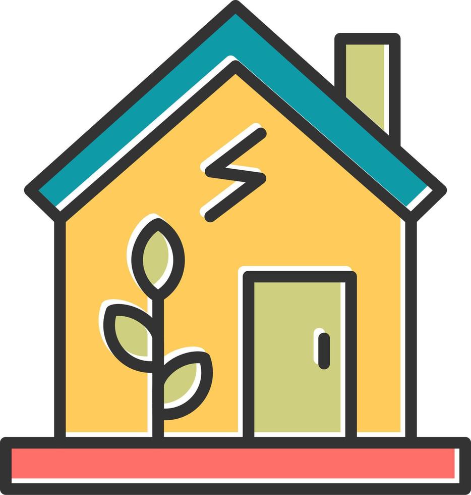 Green House Vector Icon