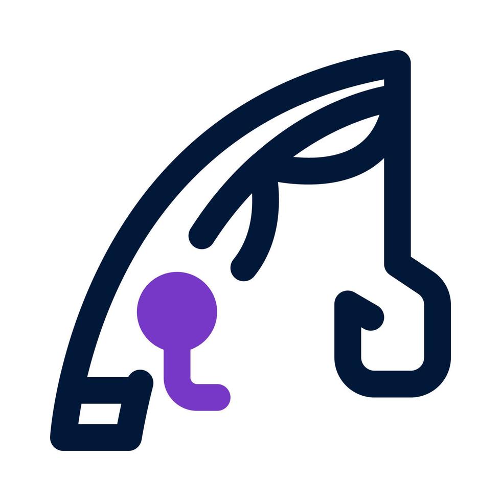 fishing rod icon for your website, mobile, presentation, and logo design. vector