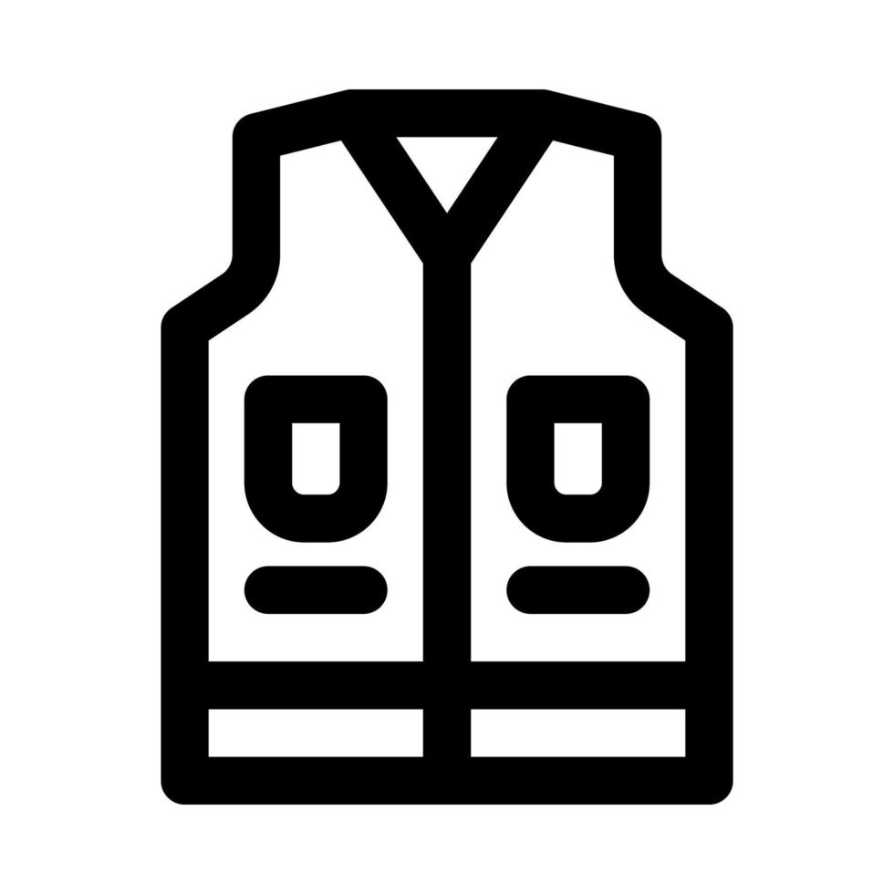 vest icon for your website, mobile, presentation, and logo design. vector