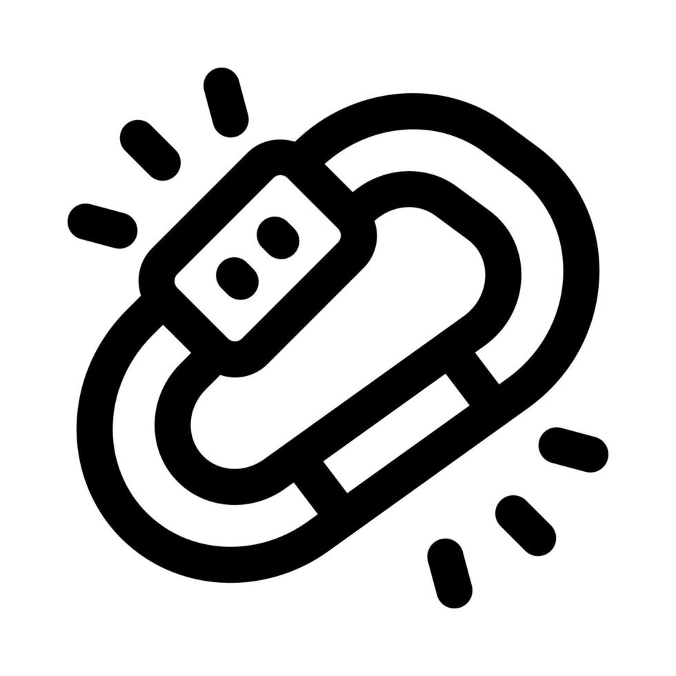 carabiner icon for your website, mobile, presentation, and logo design. vector
