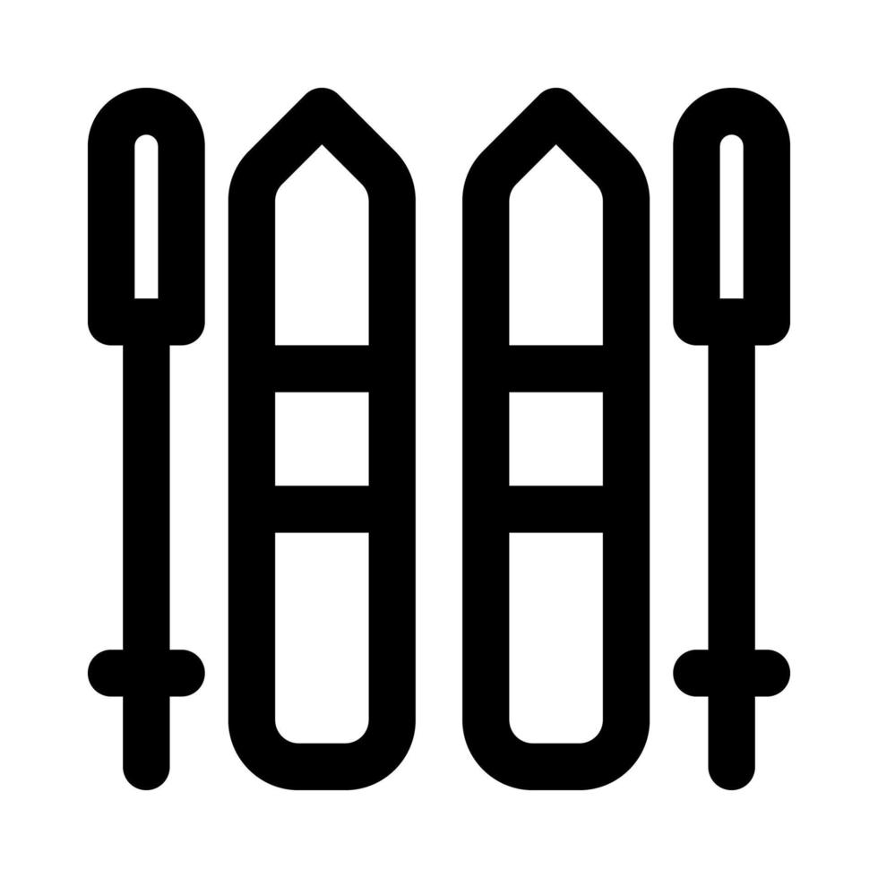 ski icon for your website, mobile, presentation, and logo design. vector