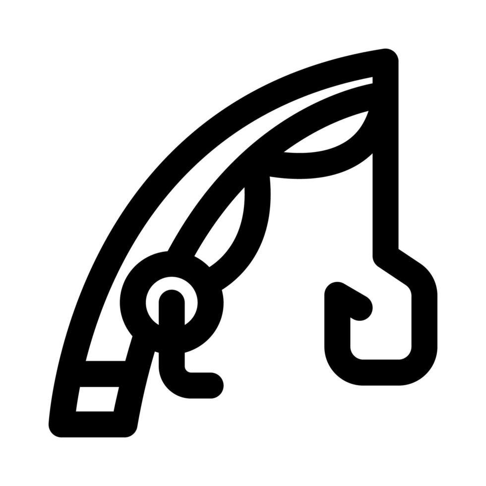 fishing rod icon for your website, mobile, presentation, and logo design. vector