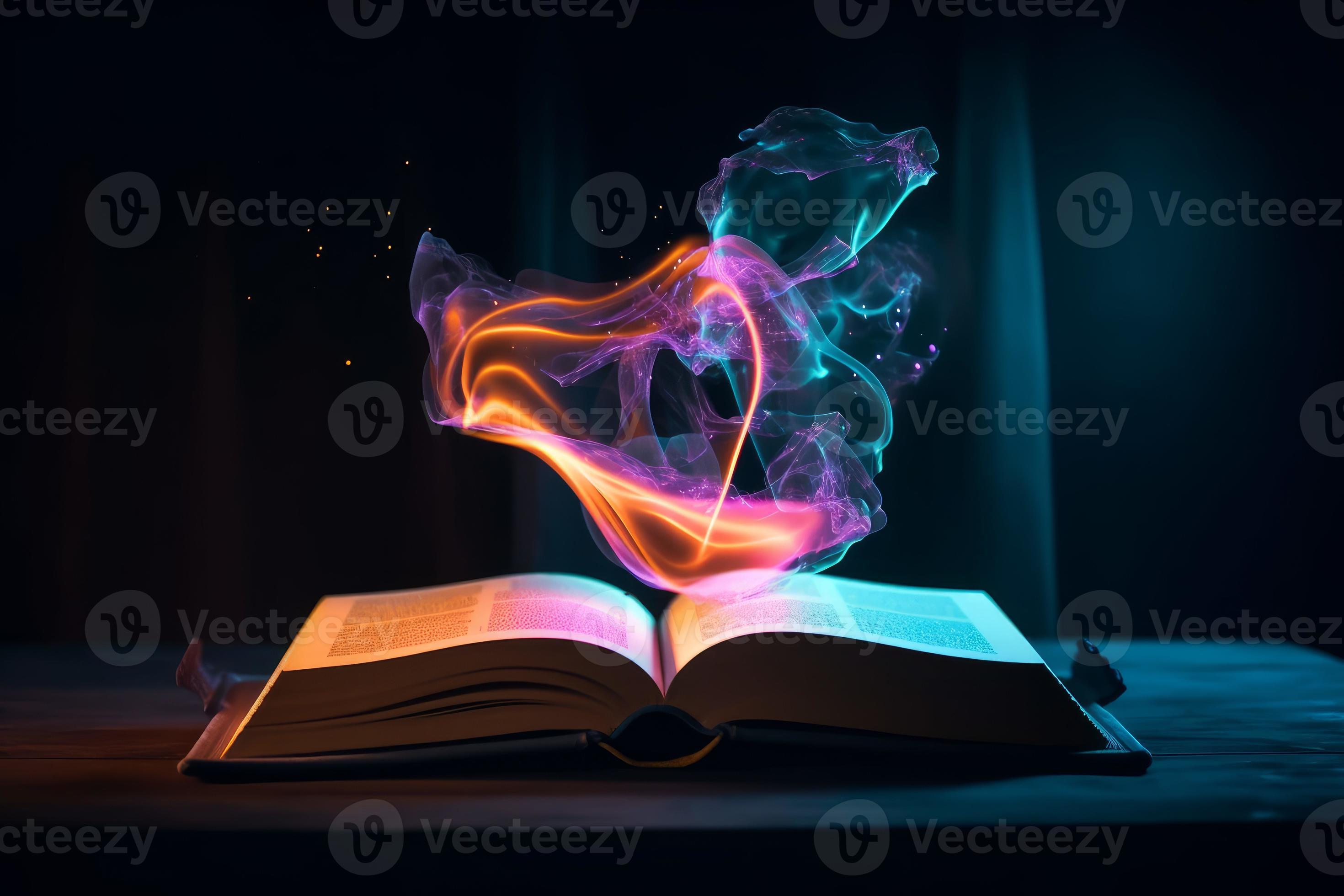 Neon Spell Book, Spell Book Neon Sign