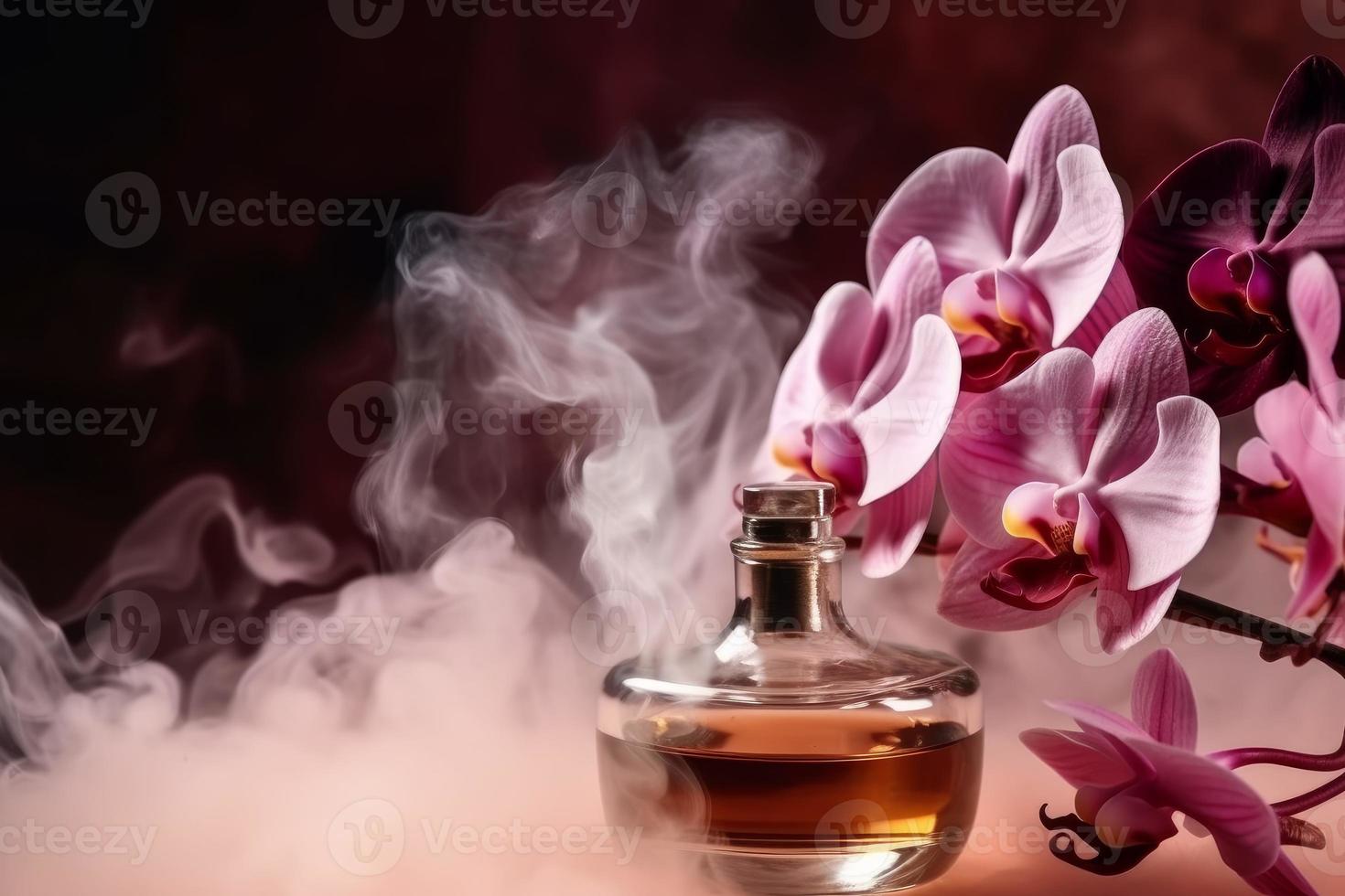 Orchids flower fragrance. Generate Ai photo