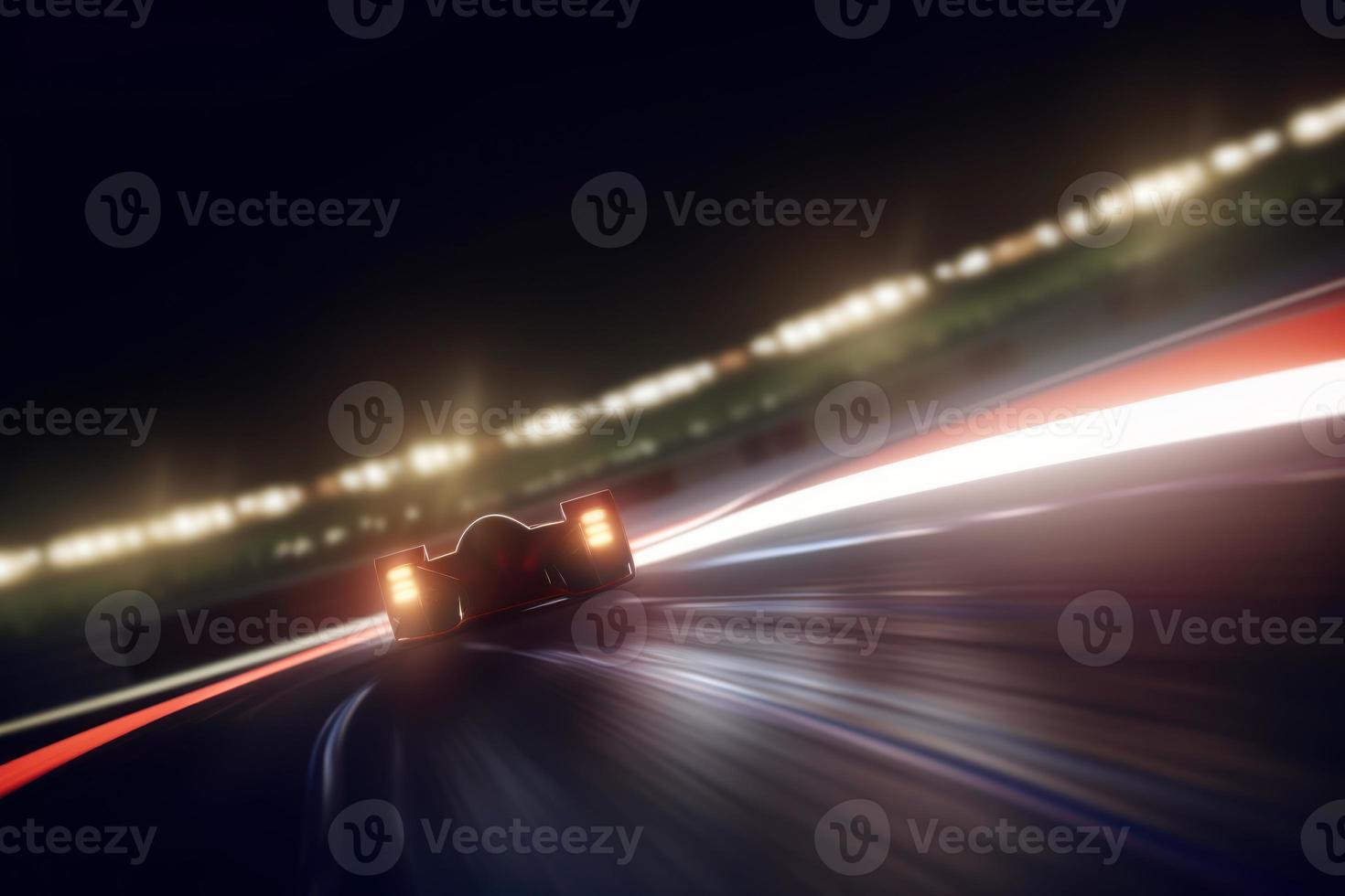 Speed race track. Generate Ai photo