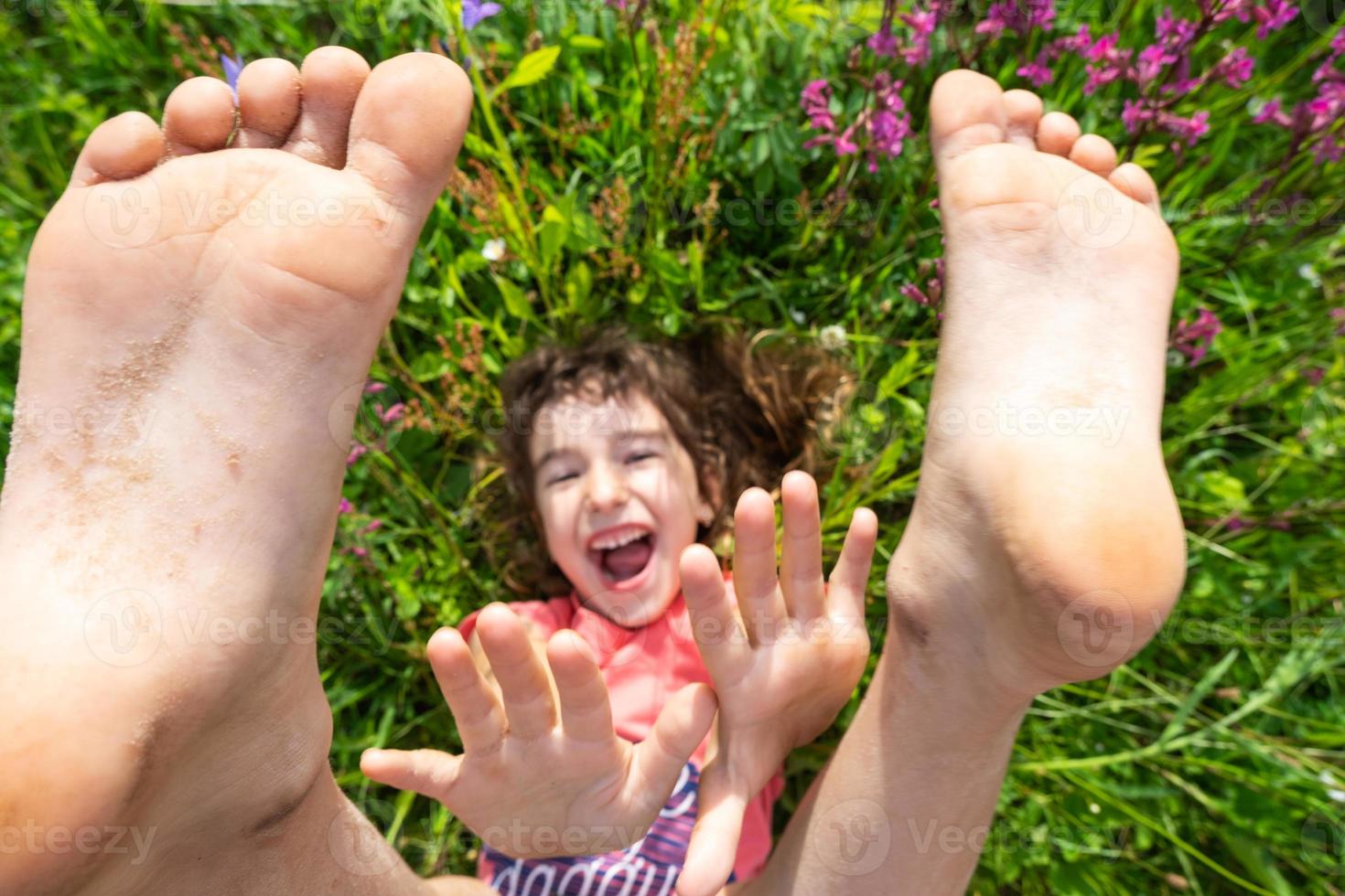 little girl feet