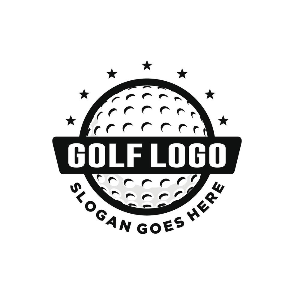 golf logo diseño vector