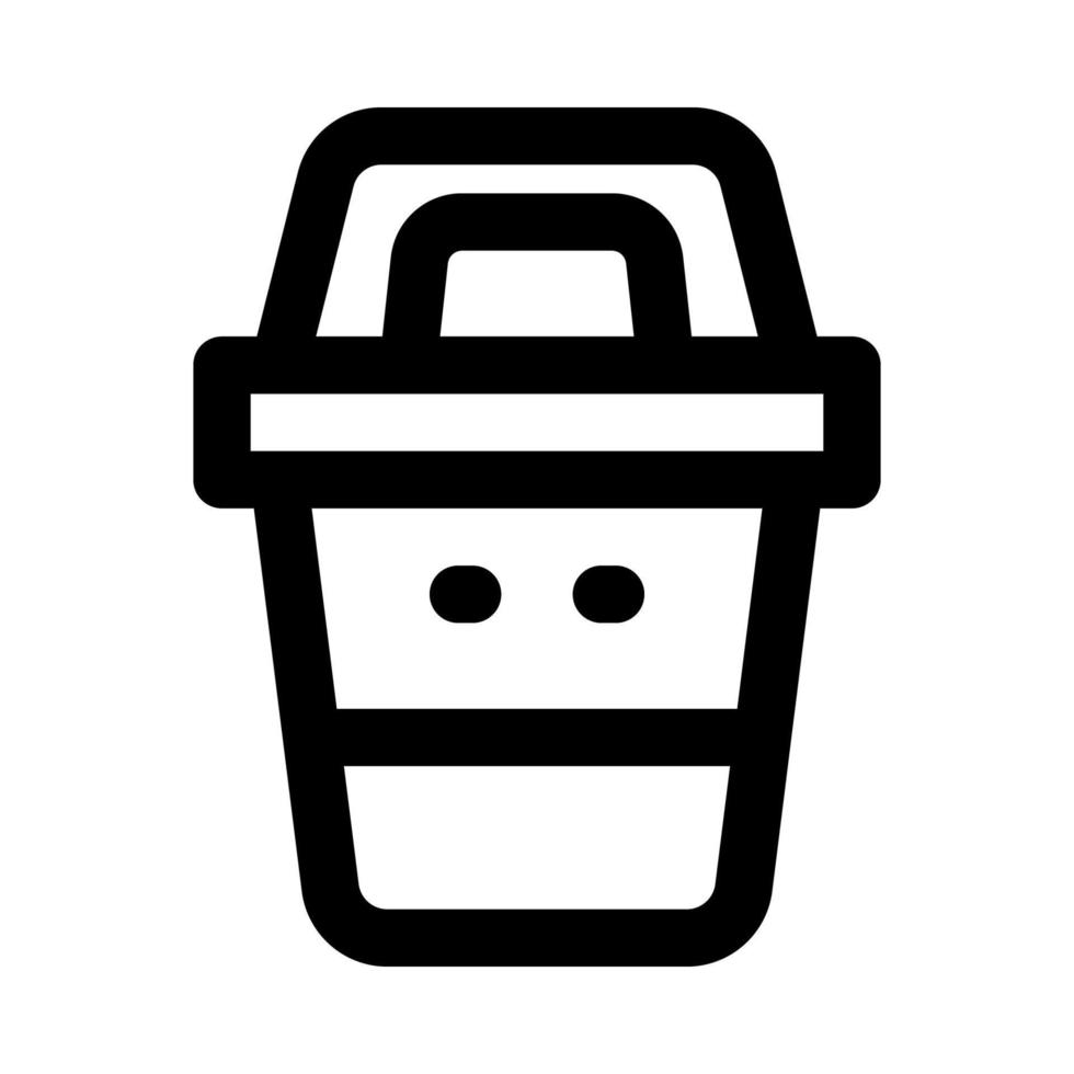 trash icon for your website, mobile, presentation, and logo design. vector