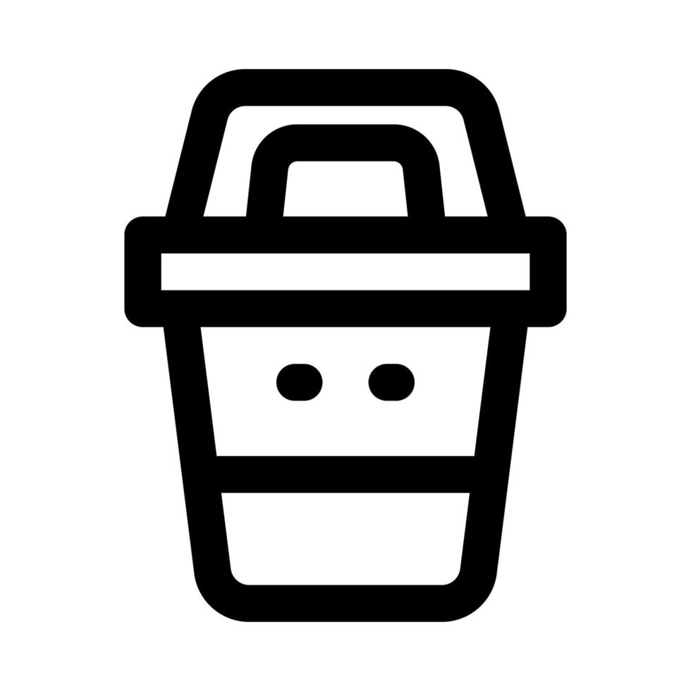 trash icon for your website, mobile, presentation, and logo design. vector