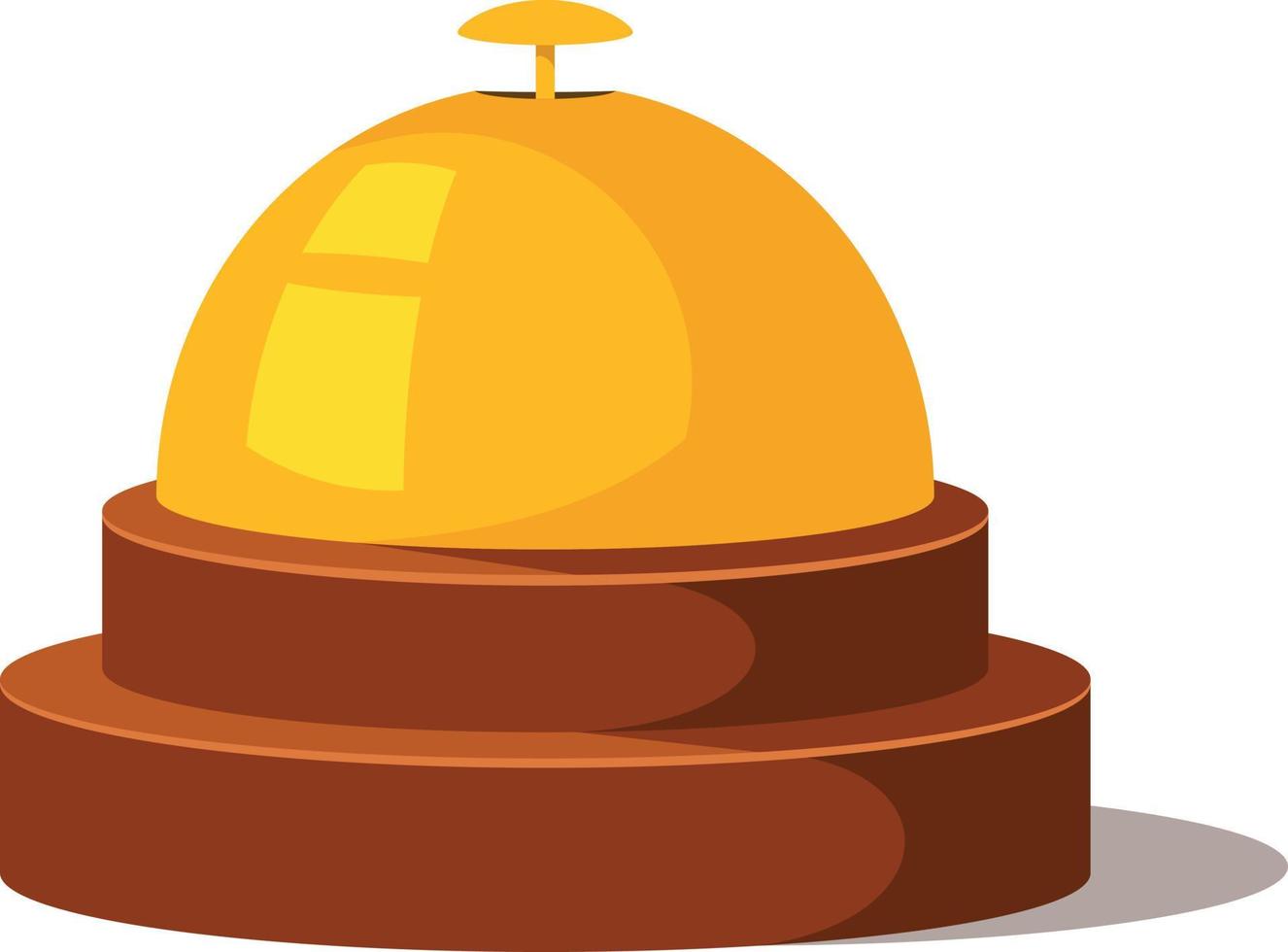 Vector Image Of Golden Reception Bell