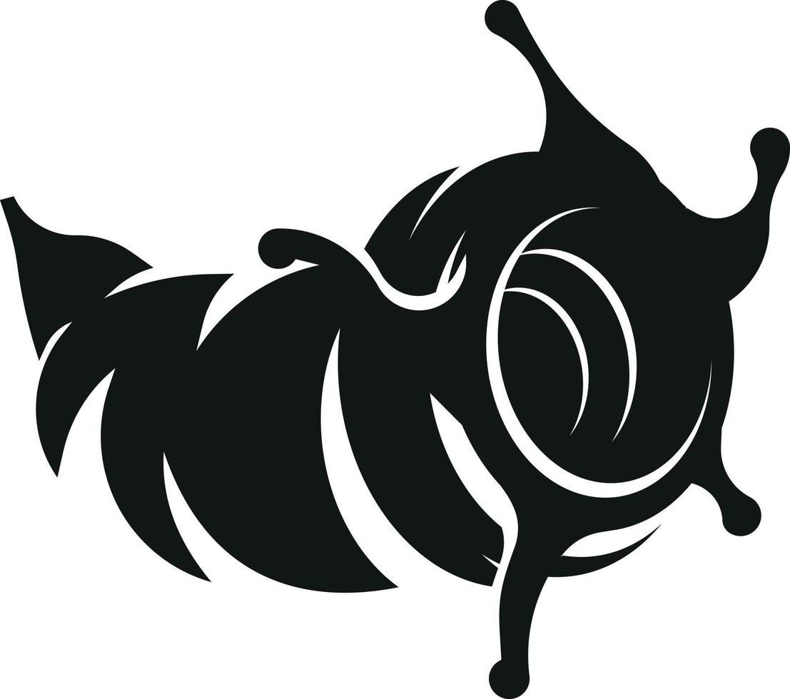 Vector Image Of A Sea Shell Silhouette