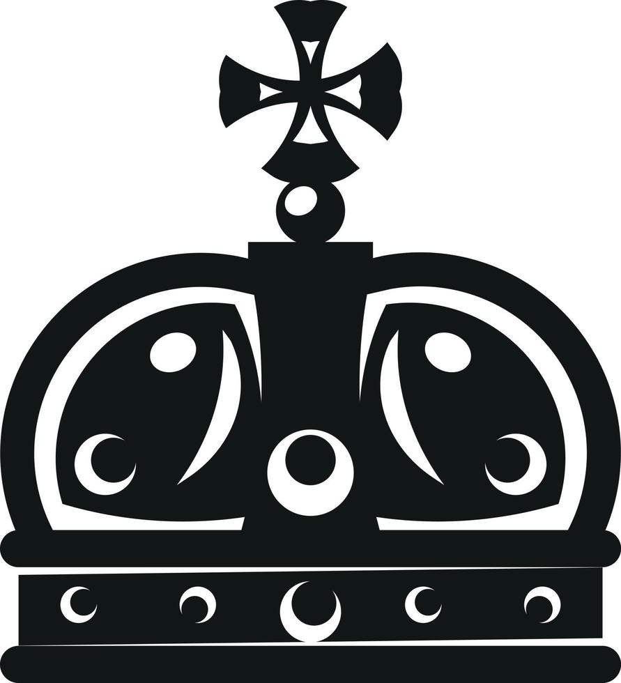 Silhouette Of King'S Crown vector