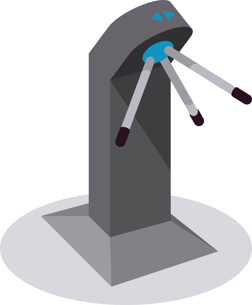 Vector Image Of A Tripod Turnstile Gate