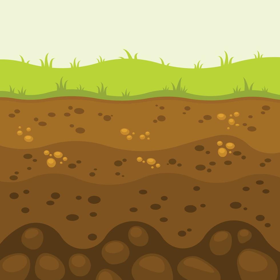 Vector Image Of Different Layers Of Soil