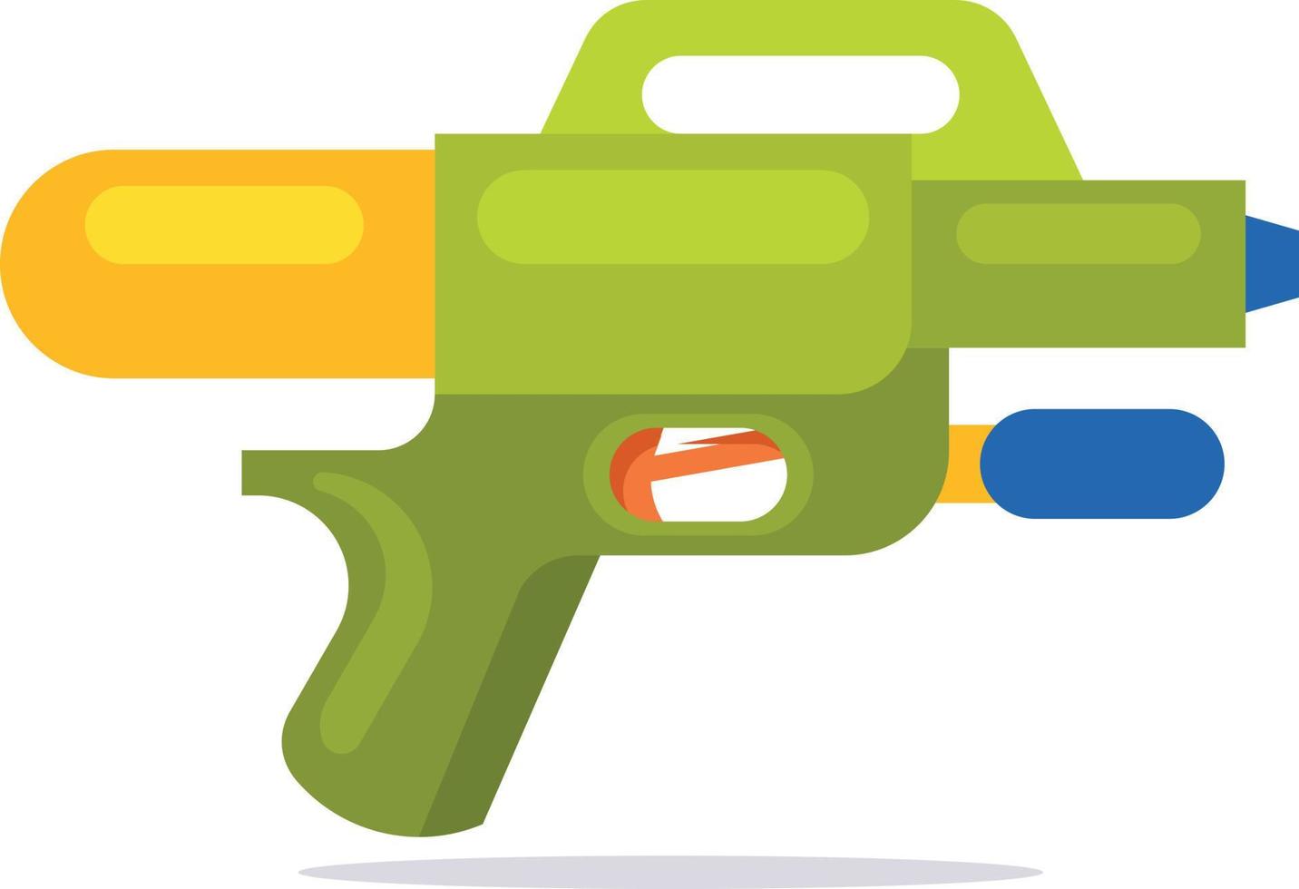 Vector Image Of A Water Gun, Plastic Toy