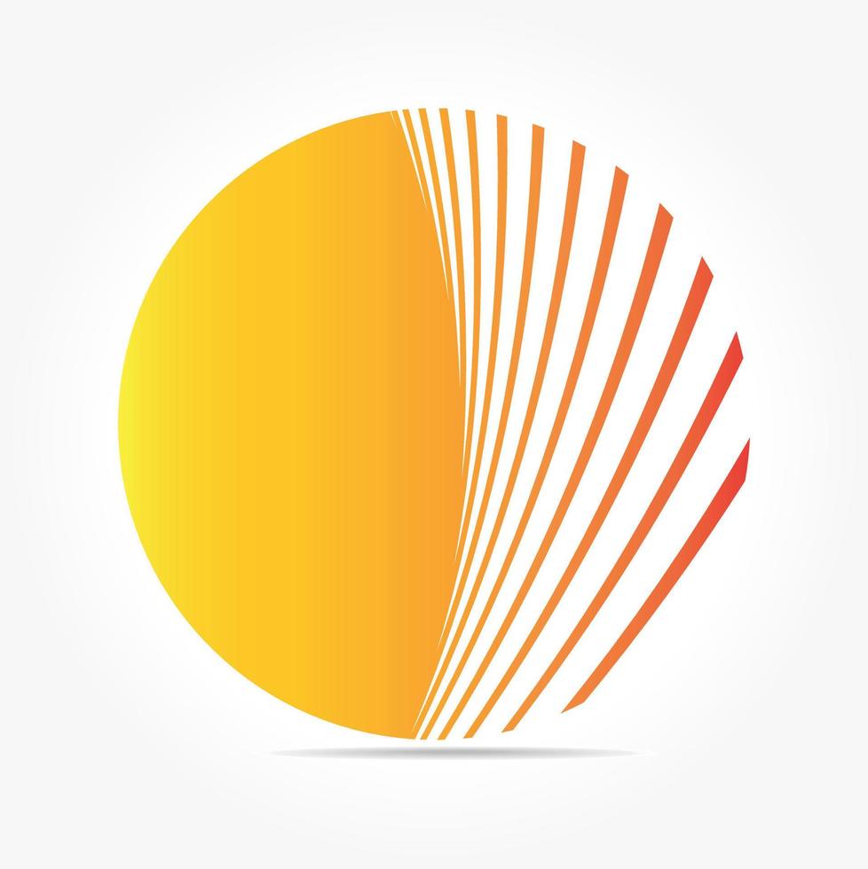 Vector Image Of A Logotype Concept With Yellow Circle