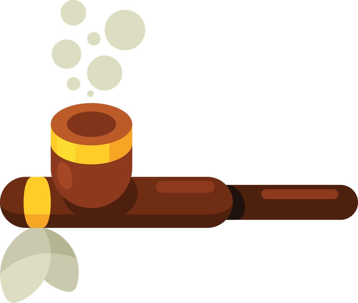 Vector Image Of A Tribal Smoking Pipe