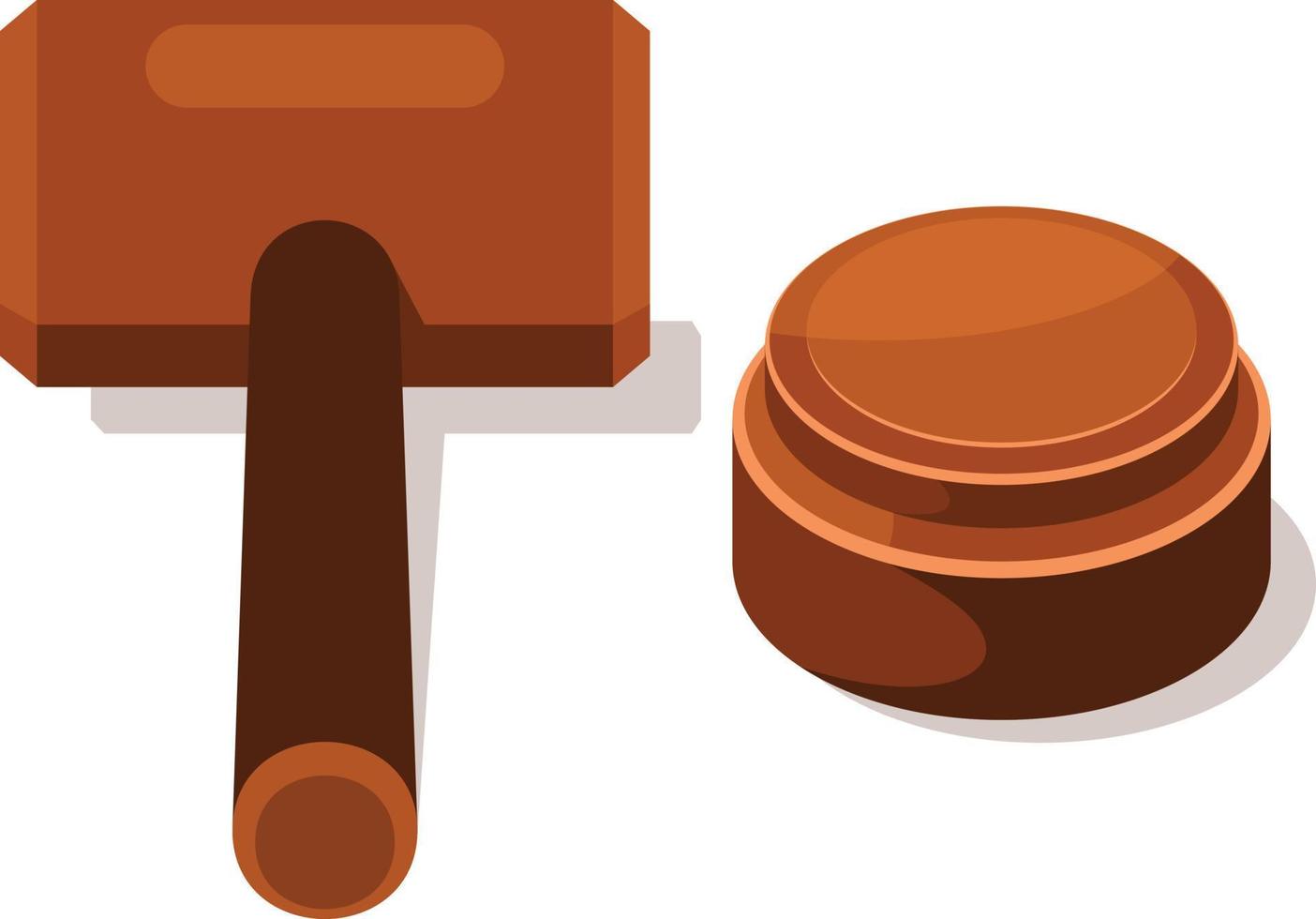 Vector Image Of A Small Mallet