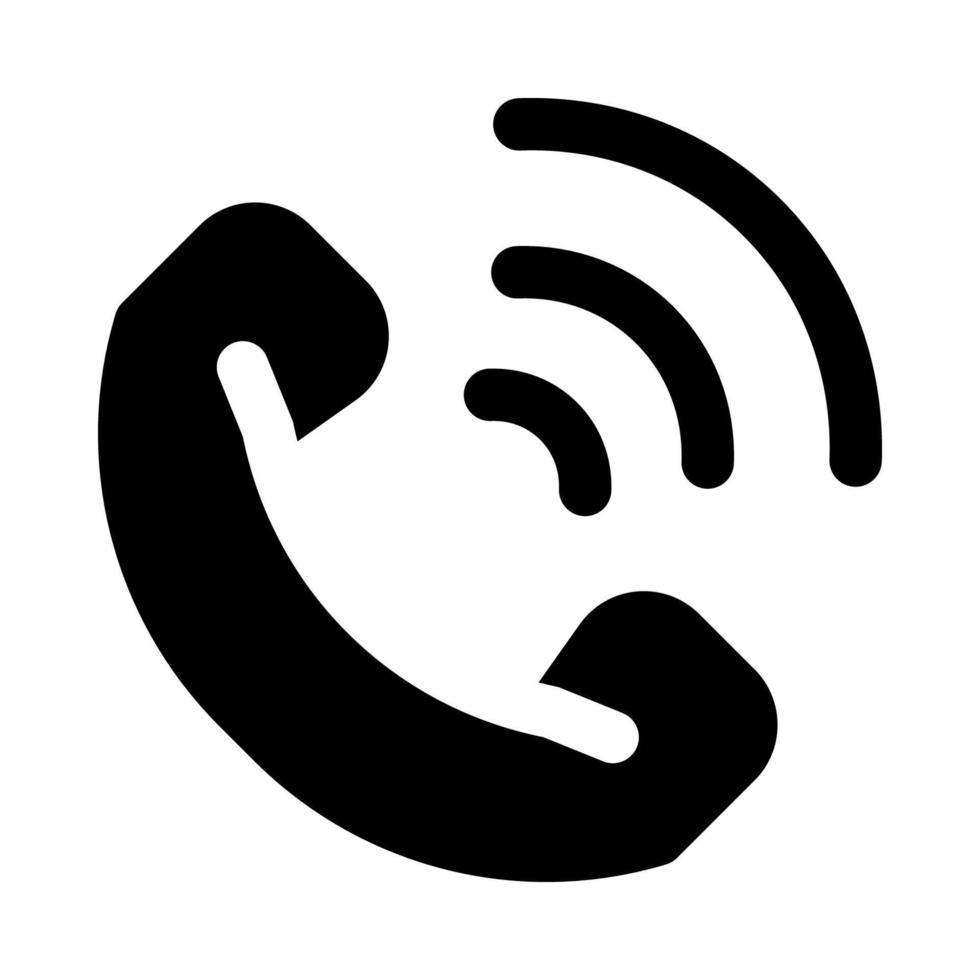 icono de teléfono para su sitio web, móvil, presentación y diseño de logotipo. vector