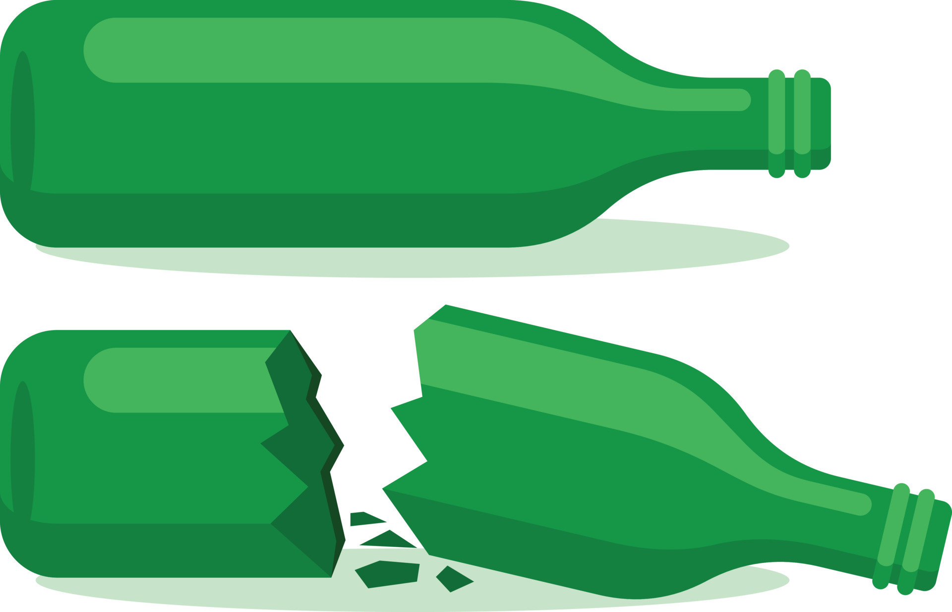 Vector Image Of Broken Glass Bottle 22648047 Vector Art at Vecteezy