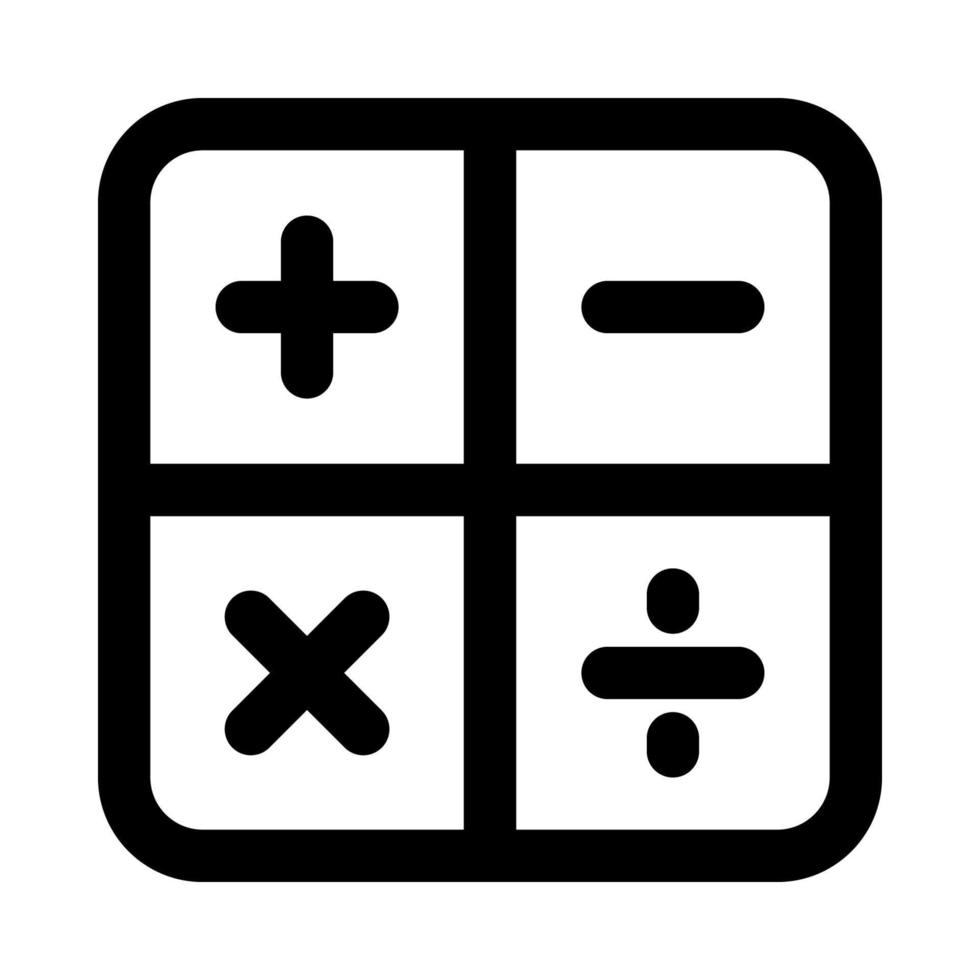 calculator icon for your website, mobile, presentation, and logo design. vector