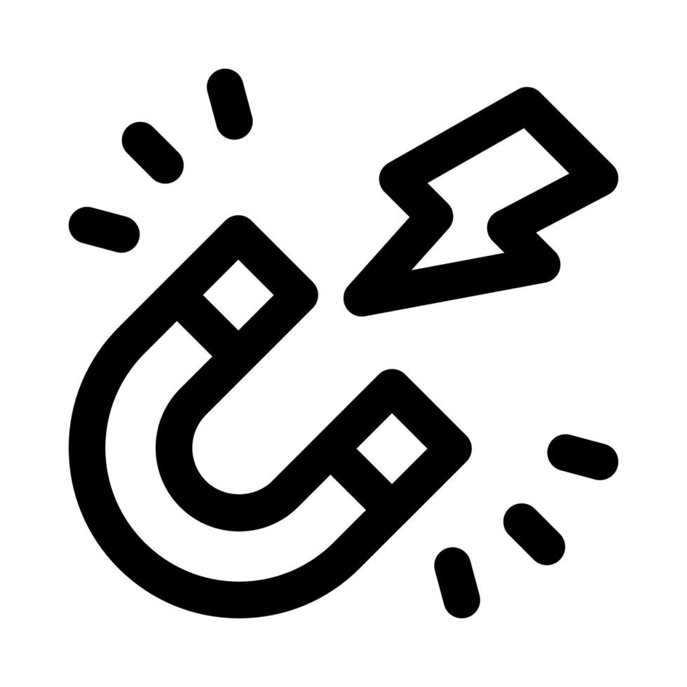 icono de imán para su sitio web, móvil, presentación y diseño de logotipo. vector
