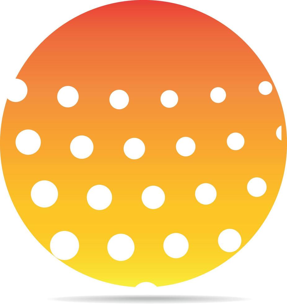 Circle With Dots, Logotype Concept Design vector