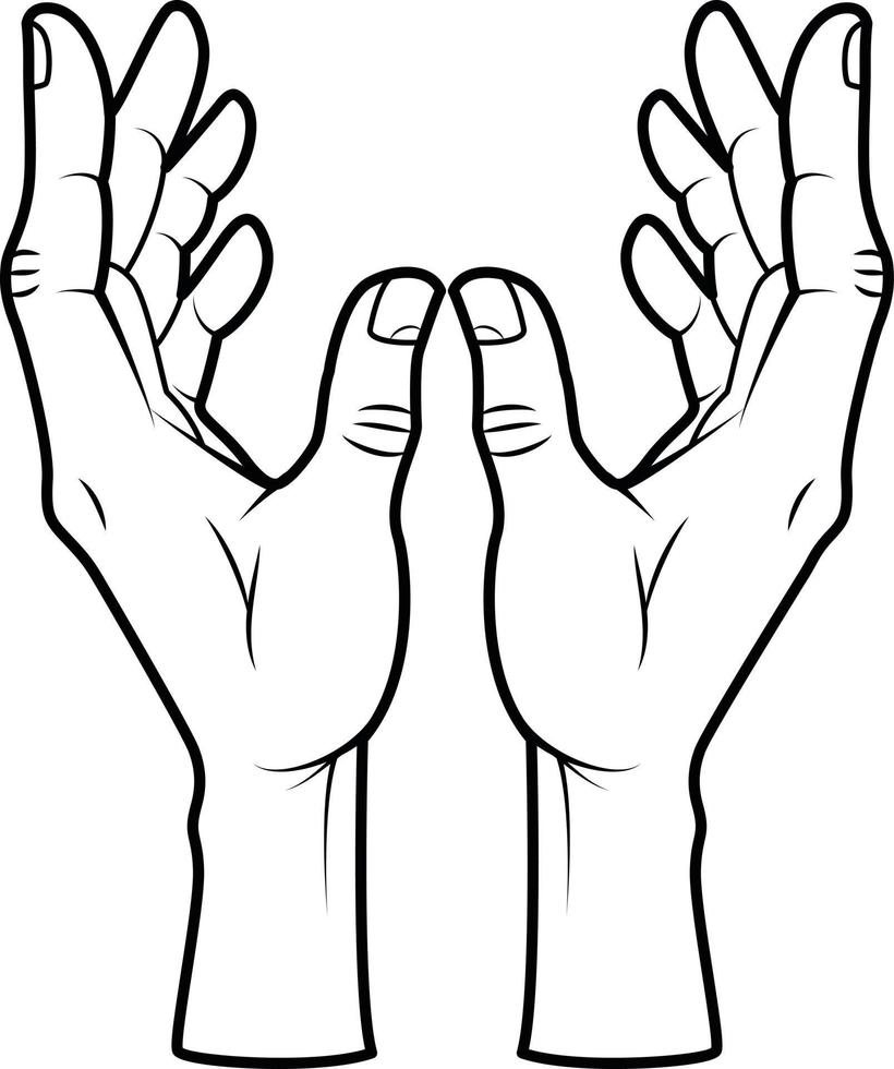 Vector Graphics Of Hands Reaching Out