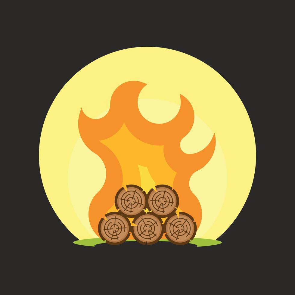 Vector Graphics Of Bonfire