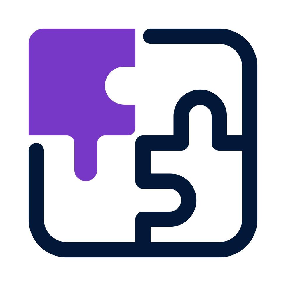 puzzle icon for your website, mobile, presentation, and logo design. vector