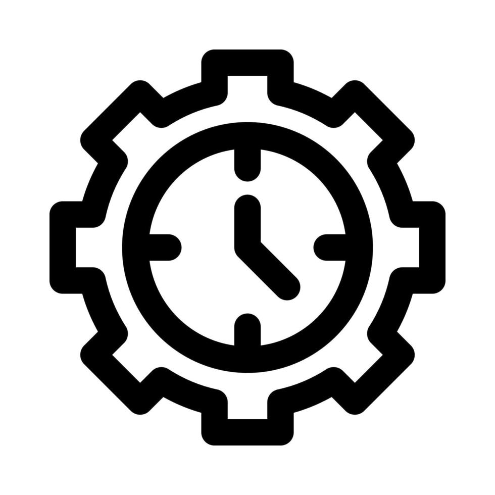 icono de gestión del tiempo para su sitio web, móvil, presentación y diseño de logotipo. vector