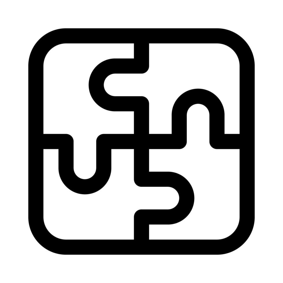 puzzle icon for your website, mobile, presentation, and logo design. vector