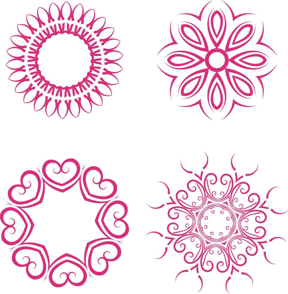 decorativo adornos, ideal para decoraciones o floral diseños vector