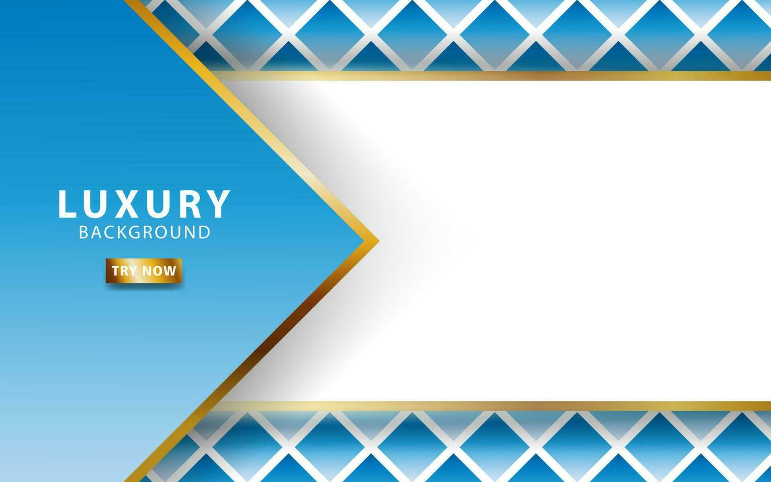 modern premium abstract blue vector background banner, with gold line. Overlap layers with paper effect. Cover layout template. Material design concept