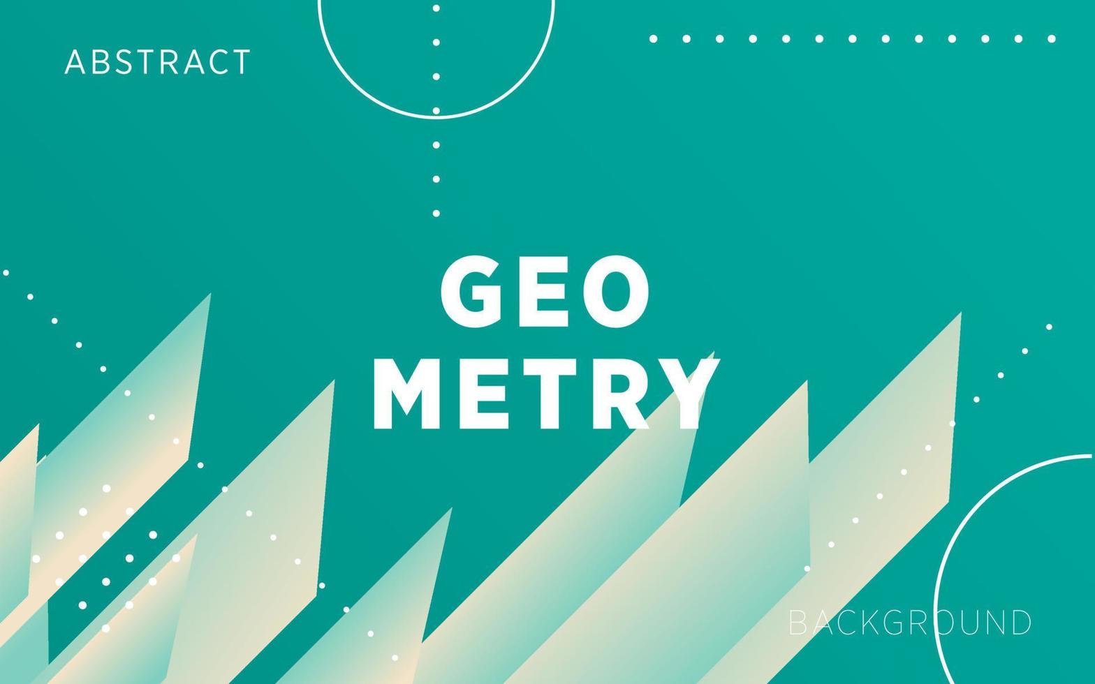modern green gradient abstract geometry shape background with line and dots.can be used in cover design, poster, flyer, book design, website backgrounds or advertising. vector illustration.