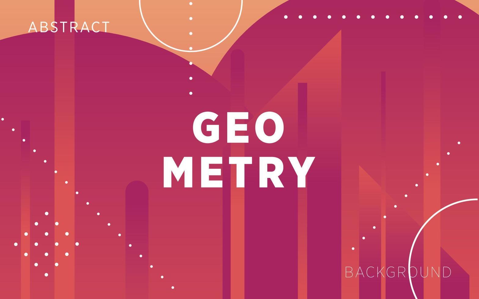 modern red gradient abstract geometry shape background banner with line and dots.can be used in cover design, poster, flyer, book design, website backgrounds or advertising. vector illustration.