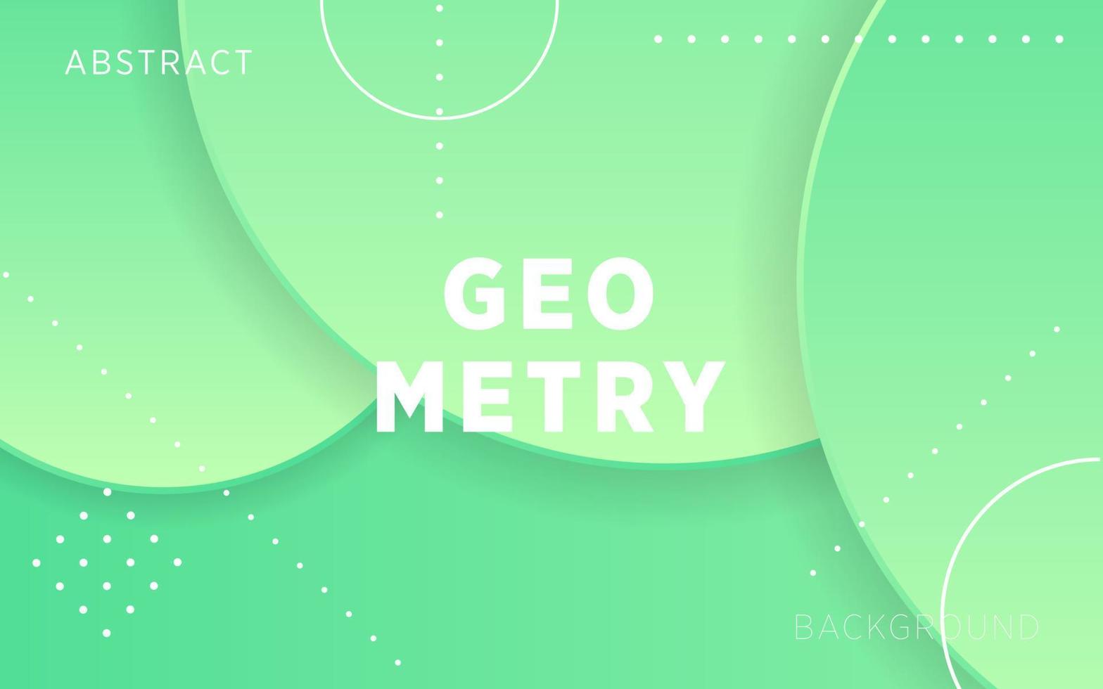 modern green circle gradient abstract geometry shape background with line and dots.can be used in cover design, poster, flyer, book design, website backgrounds or advertising. vector illustration.