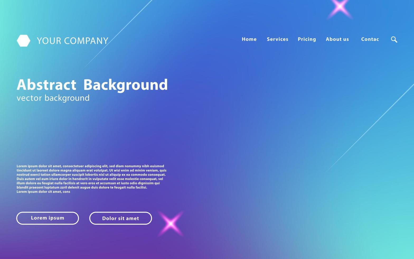 modern colorful abstract landing page background. landing page template,gradient background template,abstract background,user interface background,vector illustration. vector