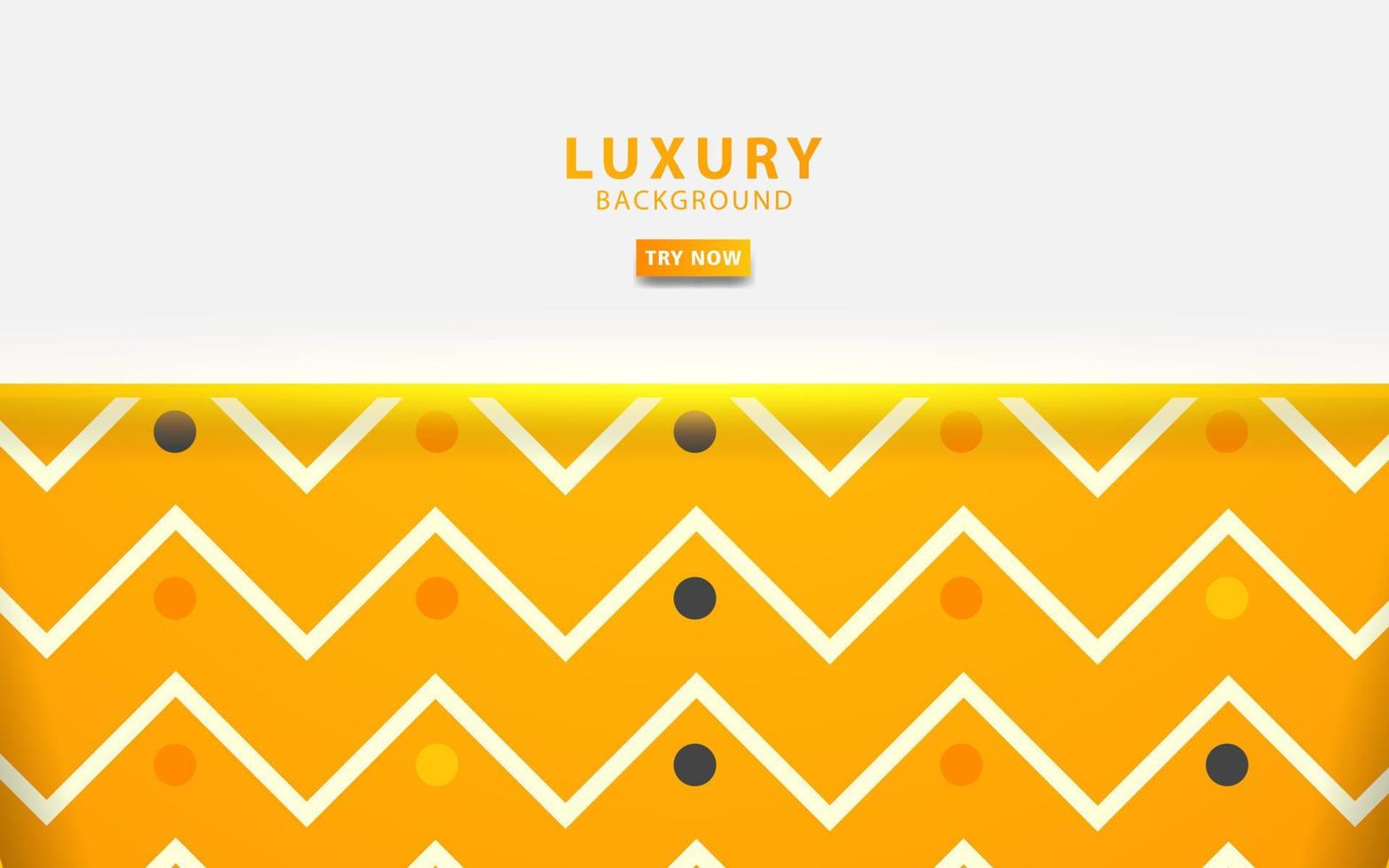 luxury abstract yellow background banner design with gold line. Overlap layers with paper effect. digital template. vector