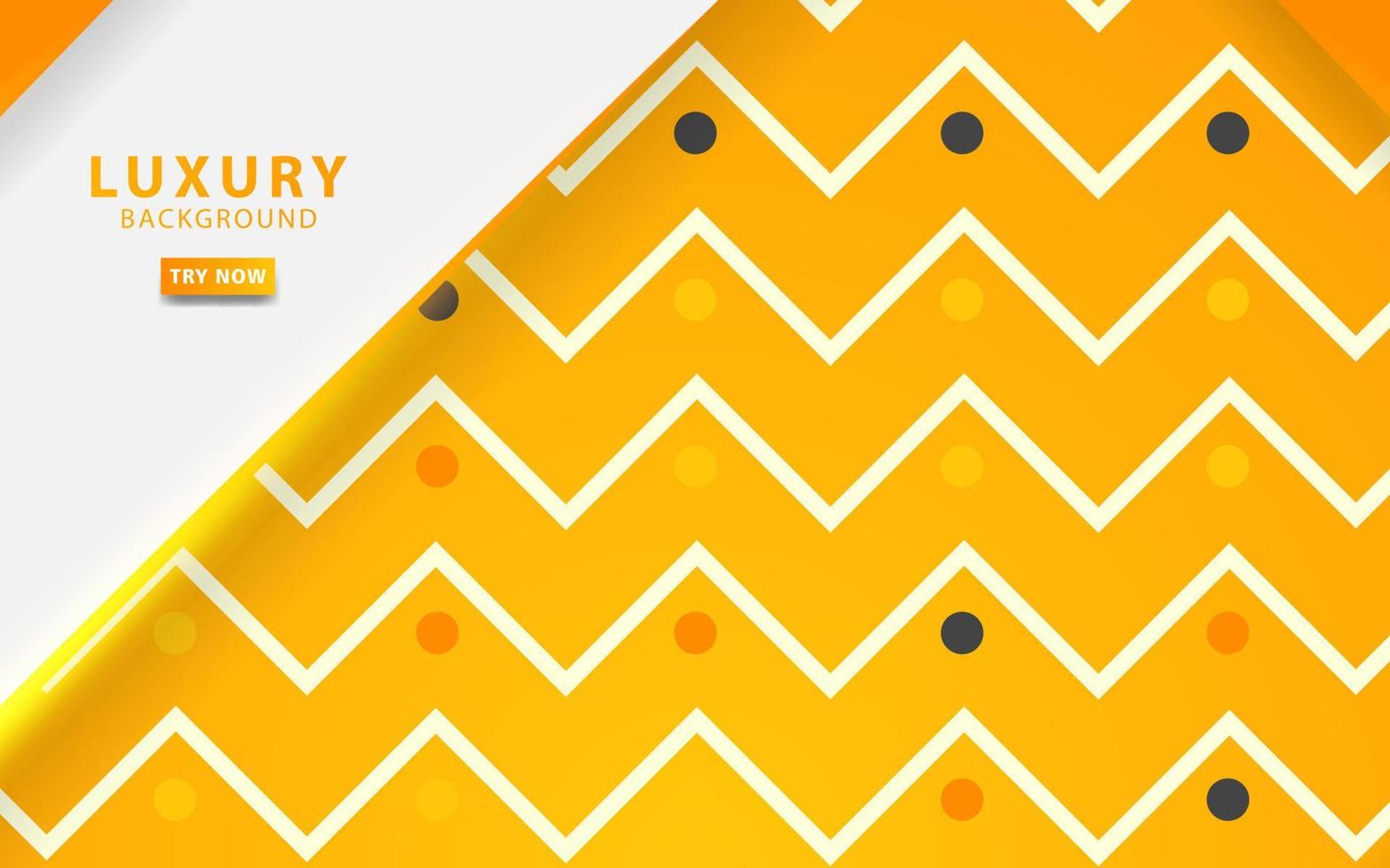 luxury abstract yellow background banner design with gold line. Overlap layers with paper effect. digital template. vector
