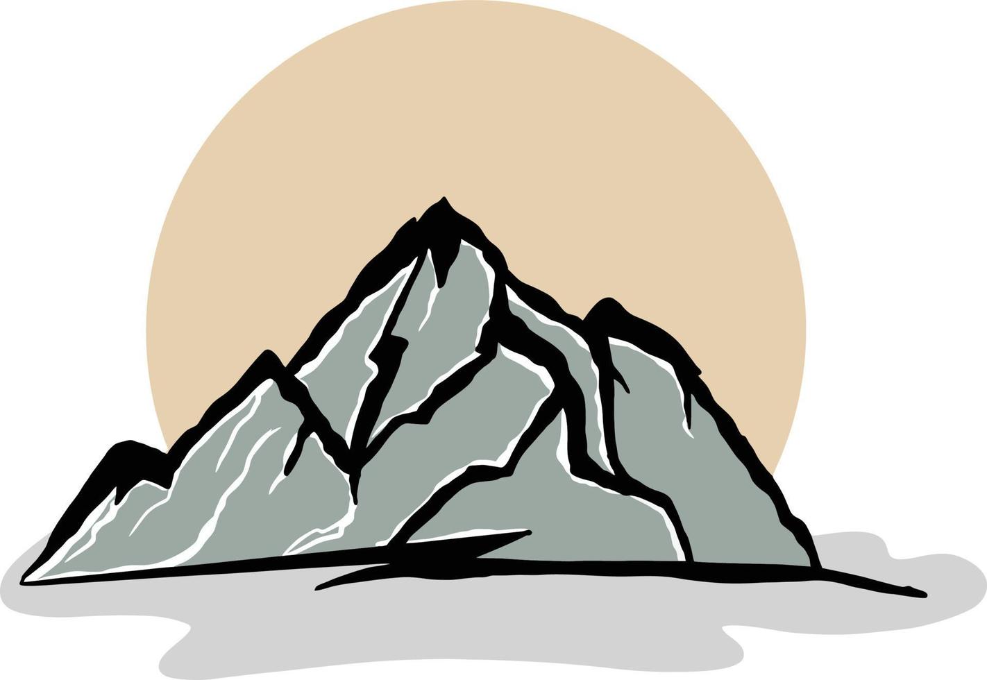 mountain landscape vector illustration