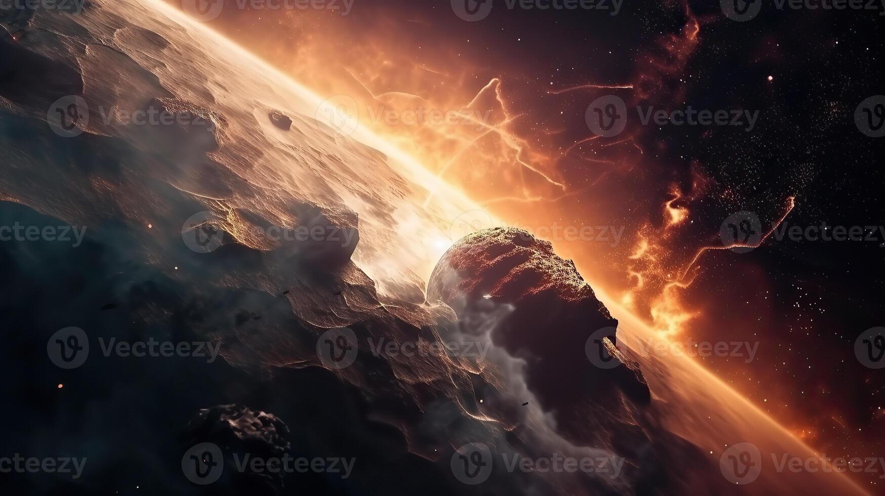 Galaxy and Nebula. Abstract space background. Endless universe with stars and galaxies in outer space. Cosmos art. photo