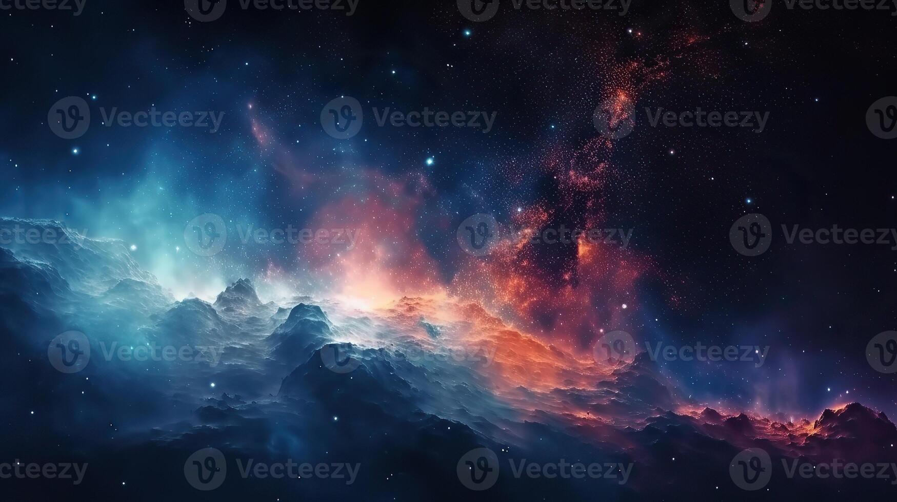 Cinematic Still, intense space battle between two massive battleships,  starry sky, nebulae, galaxies, HDR futuristic space battleship destroyers  traveling through an asteroid field, generate ai 24355281 Stock Photo at  Vecteezy