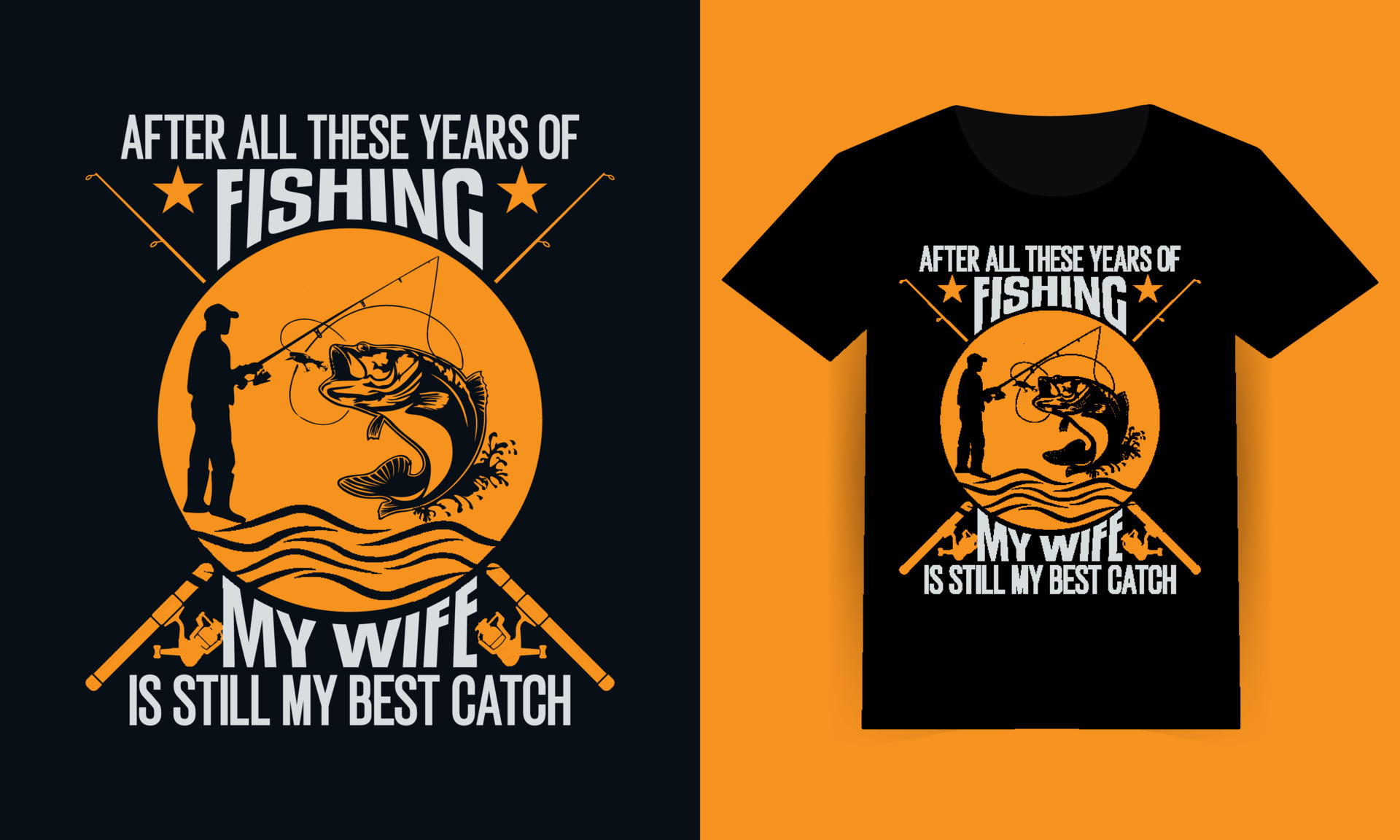 River fishing catch t-shirt print template with northern pike