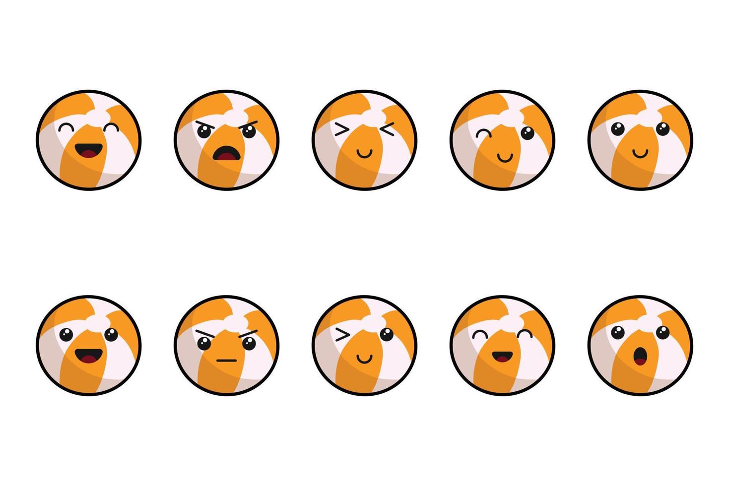 Cute Kawaii Icon Illustration Character Cartoon Vector Face Design background food japanese element sweet emoji graphic emoticon,