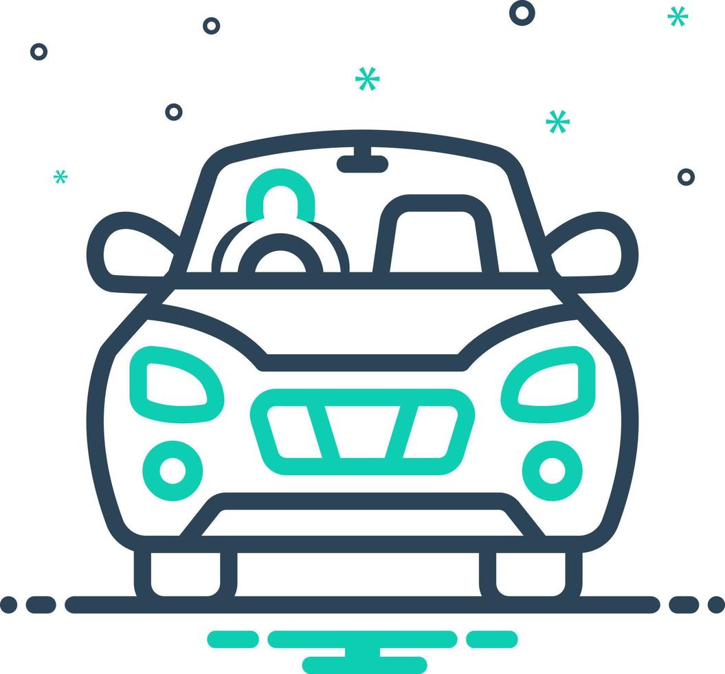 mix icon for driving vector