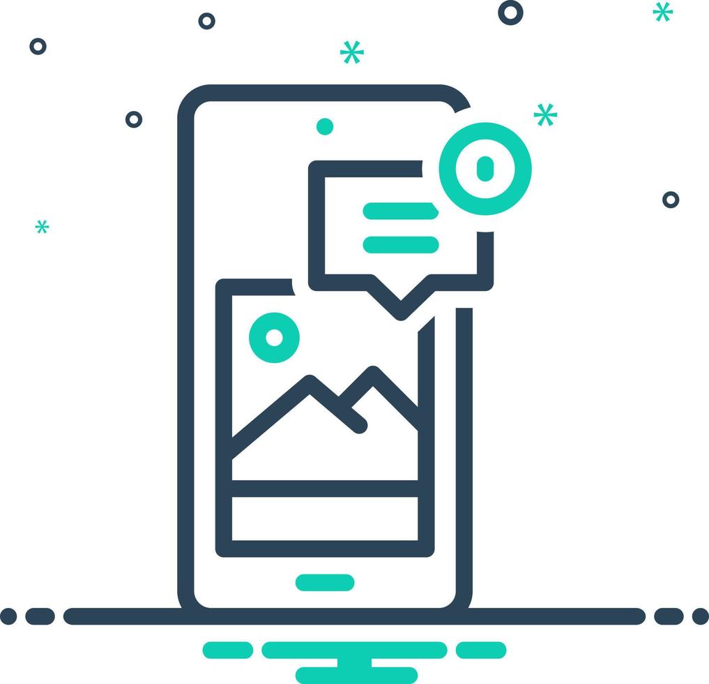 mix icon for comment vector